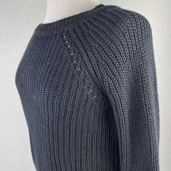 NWT J.J. Basics Black Long Sleeve Sweater Size L - Picture 4 of 9